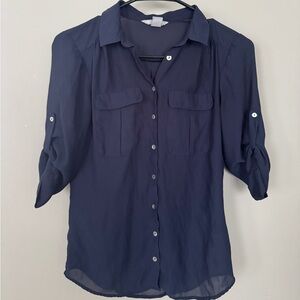 H&M Dark Blue Shirt